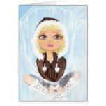 Eskimo in Ice Quantum Cutie Greeting Cards