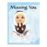 Eskimo in Ice Quantum Cutie Missing You Postcards