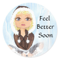 Eskimo in Ice Quantum Cutie Sticker