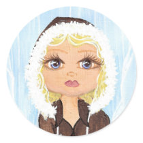 Eskimo in Ice Quantum Cutie Sticker