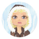Eskimo in Ice Quantum Cutie stickers