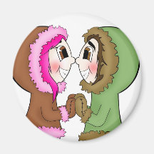 eskimo kisses fridge magnets