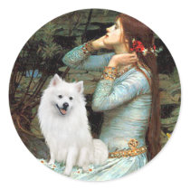 Eskimo Spitz 1 - Ophelia Seated Stickers