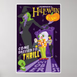 Esmeralda's Halloween party poster posters