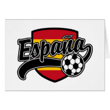 Espana Soccer Greeting Card