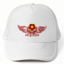 Espana winged soccer ball logo emblem gifts hats