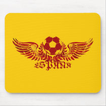 Espana winged soccer ball logo emblem gifts mouse pads