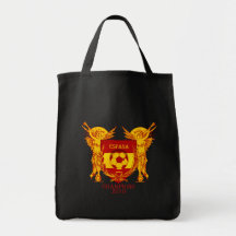 Espana World Champions 2010 Vuvuzela Shield Canvas Bags