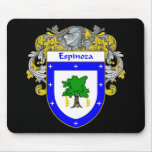 Espinoza Coat of Arms (Mantled) mousepads