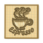 Espresso Tile Magnet