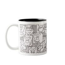 Esquisses de souris encrées mugs
