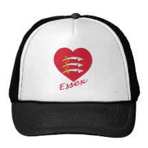 Essex Flag Heart with Name Hats
