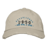 Established 1950 Stud Embroidery Hat embroidered hats
