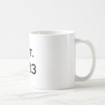 established 1983 coffee mug