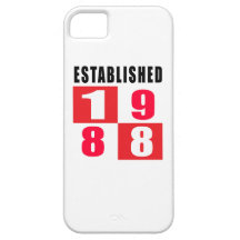 Established 1988 Birthday Designs iPhone 5 Cover