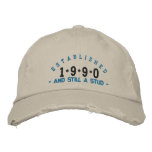 Established 1990 Stud Embroidery Hat embroidered hats