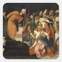 Esther before Ahasuerus, 1548 Square Sticker
