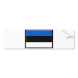 Estonia Flag bumper stickers