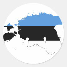 Estonia Flag map EE Stickers