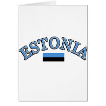 Estonia football design card