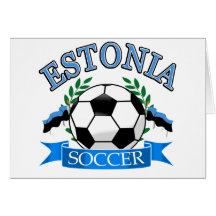 Estonia soccer ball designs cards