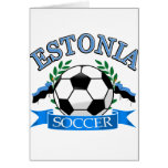 Estonia soccer ball designs greeting cards