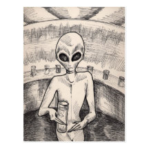 Et Drinks Postcard