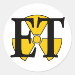 ET- Electronics Technician Round Sticker