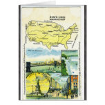 Etats Unis Wereenicde Staten Canada, Vintage Card