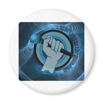 Eternal Blue Gyre Fridge Magnets