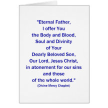 Eternal Father, I offer You.... Greeting Cards
