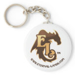 Eternal Lands Logo Keychain, Brown