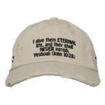 Eternal Life Hat embroidered hats