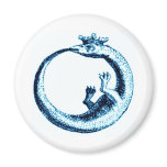 ETERNITY SERPENT VINTAGE PRINT IN BLUE magnets