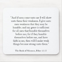 Ether 12:27 mouse mats