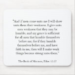 Ether 12:27 mouse mats