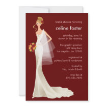 Ethereal Bride Wedding Shower Card Personalized Invitations