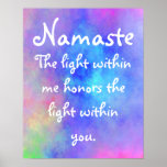 Ethereal Namaste meaning poster posters