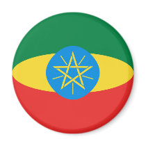 Ethiopia Fisheye Flag Magnet