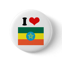 Ethiopia Flag Buttons