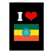 Ethiopia Flag Card