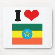 Ethiopia Flag Mouse Pads