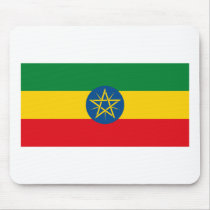 Ethiopia Flag Mousepad