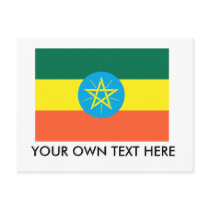 Ethiopia Flag Postcard