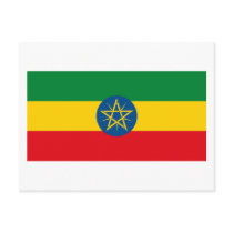 Ethiopia Flag Postcard