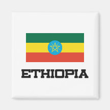 Ethiopia Flag Refrigerator Magnets