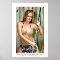 Ethiopian military spear - poster