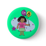 Ethnic Girls I'm 8 8th Birthday