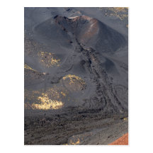 Etna crater 2 postcards