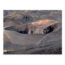 Etna crater 3 postcards